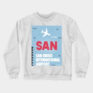 SAN SAN DIEGO airport 3 Crewneck Sweatshirt